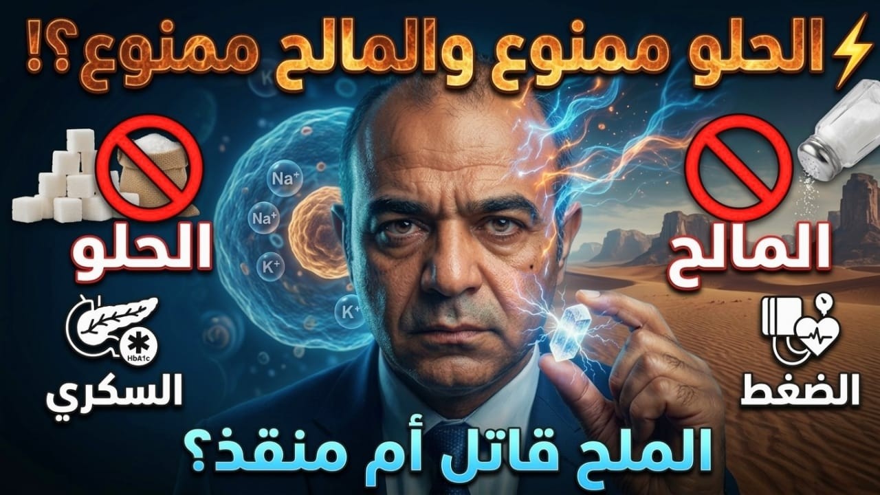 الملح والكهارل: السر الخفي الذي ينظم الضغط والسكر وينقذ القلب والأعصاب