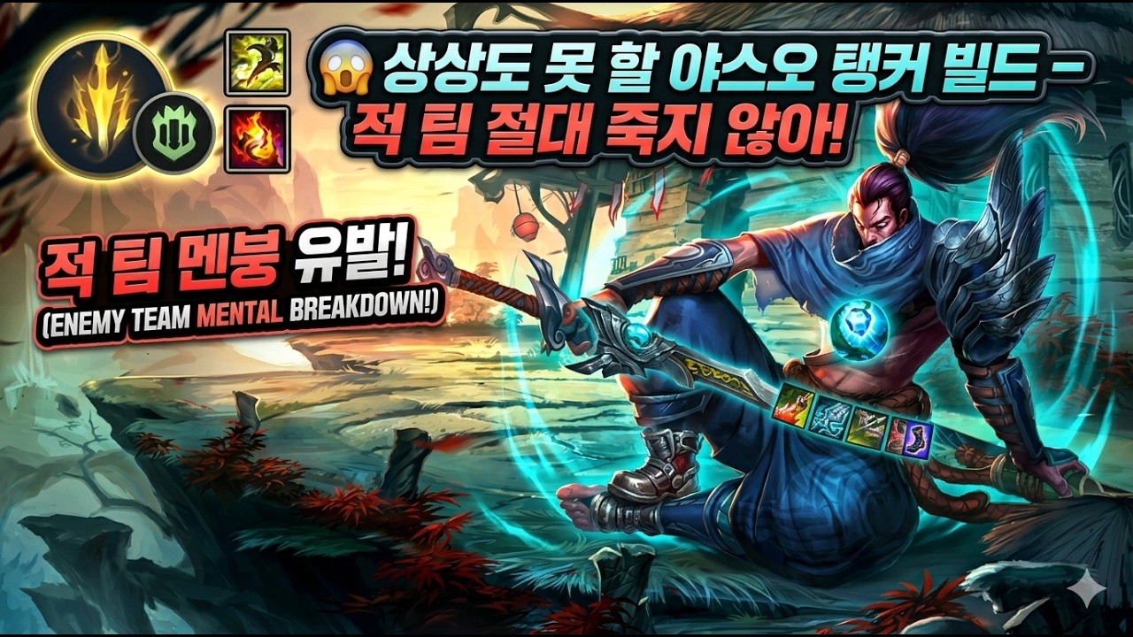 😱 상상도 못 할 야스오 탱커 빌드 – 적 팀 절대 죽지 않아!