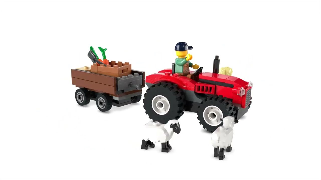 LEGO City Farm Tractor with Trailer Construction Set 60461