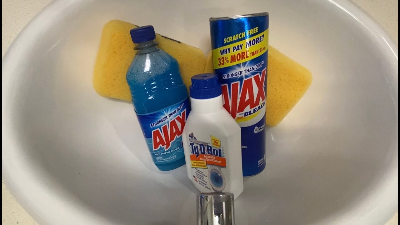 ASMR 🌊 Blue 🌊 Paste | 🧽 Ty-D-Bol, Ajax, Ajax Liquid Cleaner 🧽