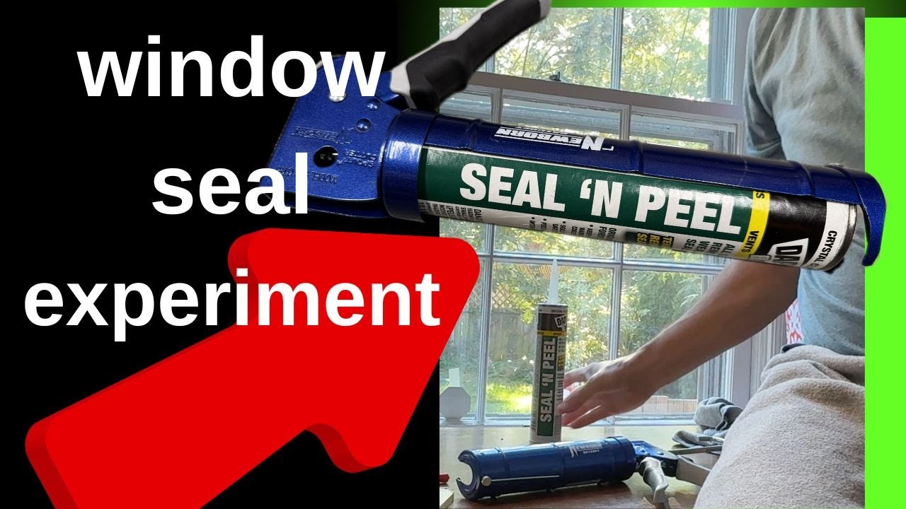 Эксперимент с окном: прорезиненный герметик DAP Seal n Peel (остановите холодный воздух!)