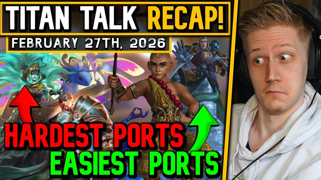 Hardest vs Easiest God Ports, Slowing Down on Ports, AFK Detection & More! - Titan Talk Recap!