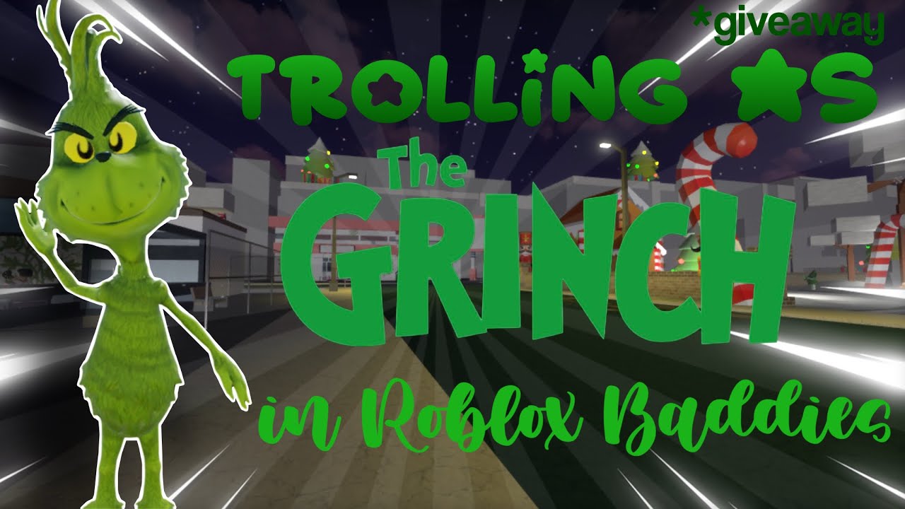 Троллинг в роли Гринча в ROBLOX BADDIES