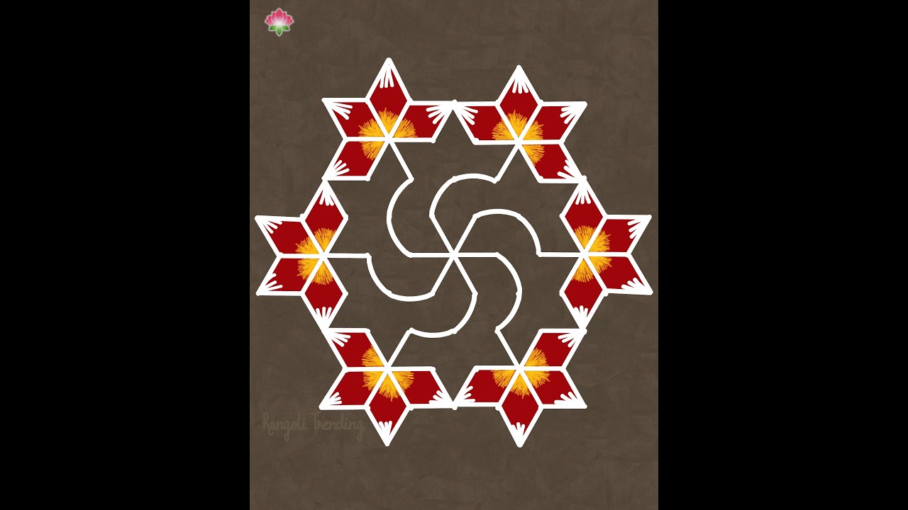 9*5 Shivaratri Rangoli Design🌺New Rangoli Trending🌺Special Festive Rangoli🌺 Easy Rangoli