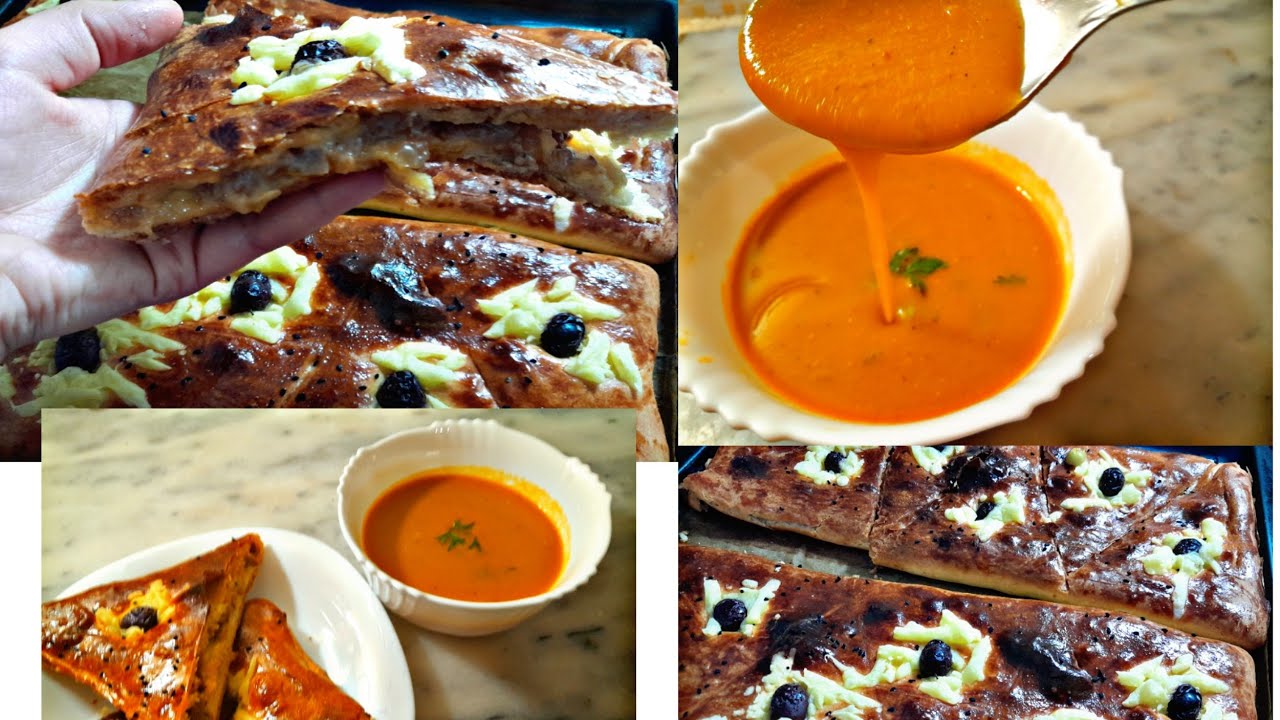 حساء الخضر بطريقة سهلة وسريعة واقتصادية 👌 وفطيرة سريعة و بنينة😋 بدون إختمار  👍