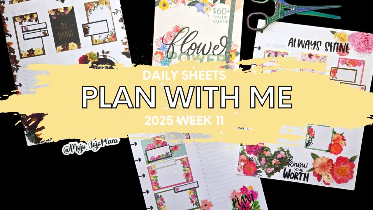 2025 DAILY SHEETS PLAN WITH ME WEEK 11