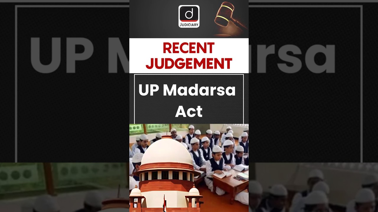 UP Madarsa Act | Supreme Court | Drishti Judiciary #shorts #DrishtiJudiciary #madarsa