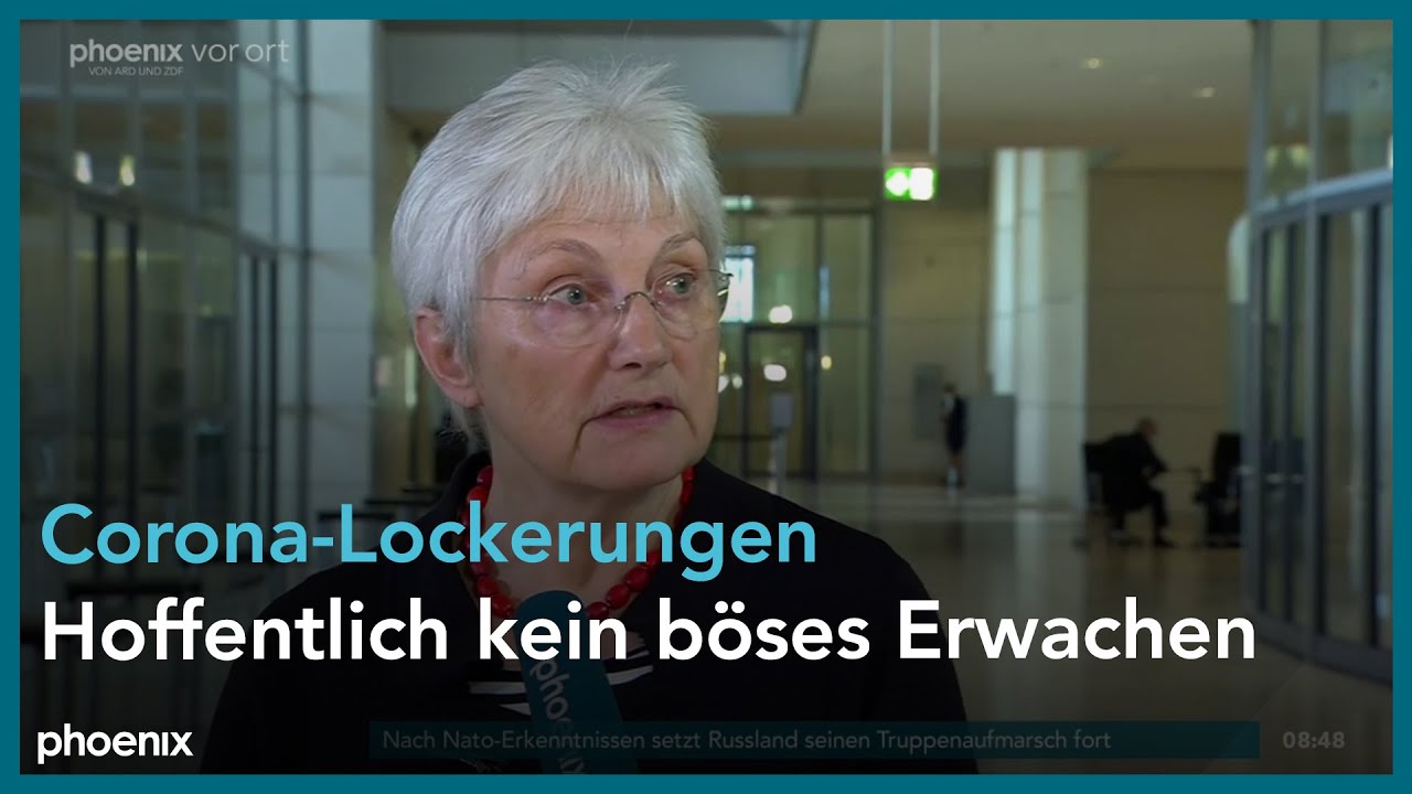 phoenix bundestagsgespr&auml;ch mit Heike Baehrens und Tino Sorge zur Corona-Politik am 17.02.22