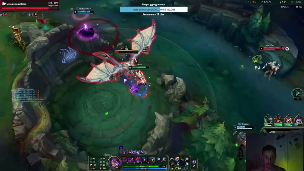 VARUS VS AKALI MID Veja Como Virar o Jogo!! @aglavante 
