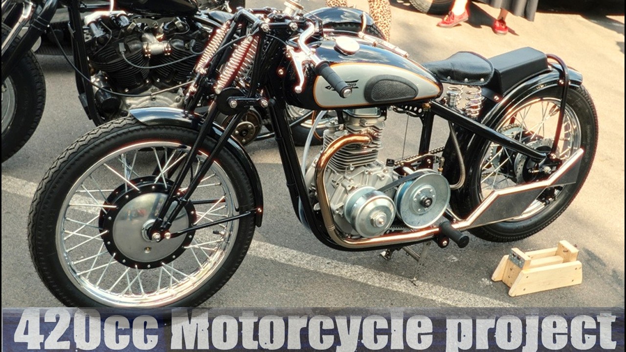 1930's racing style custom motorcycle 420cc