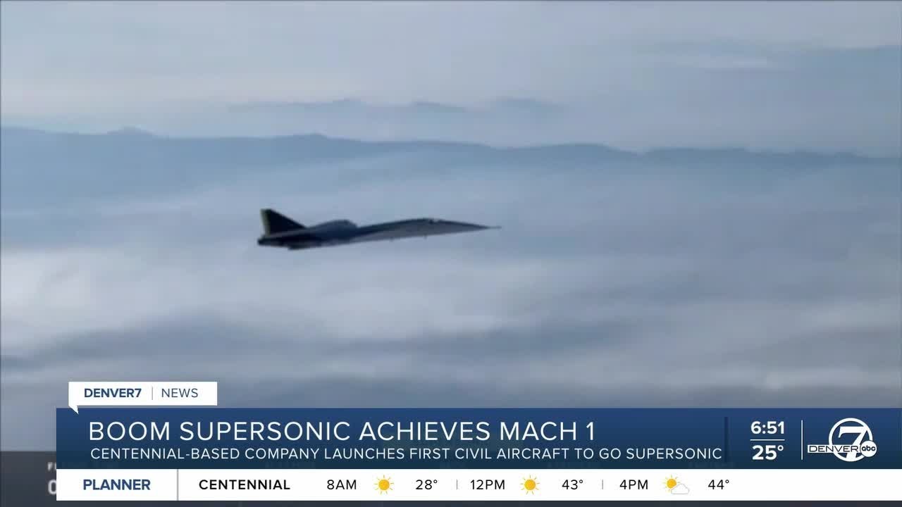Colorado-based aerospace company makes history with supersonic flight