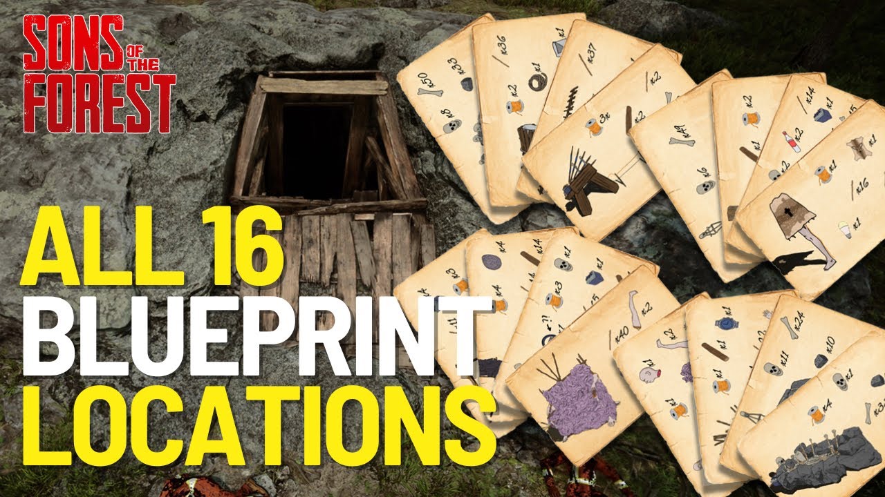 All Blueprint Locations In Sons of the Forest 1.0 2024