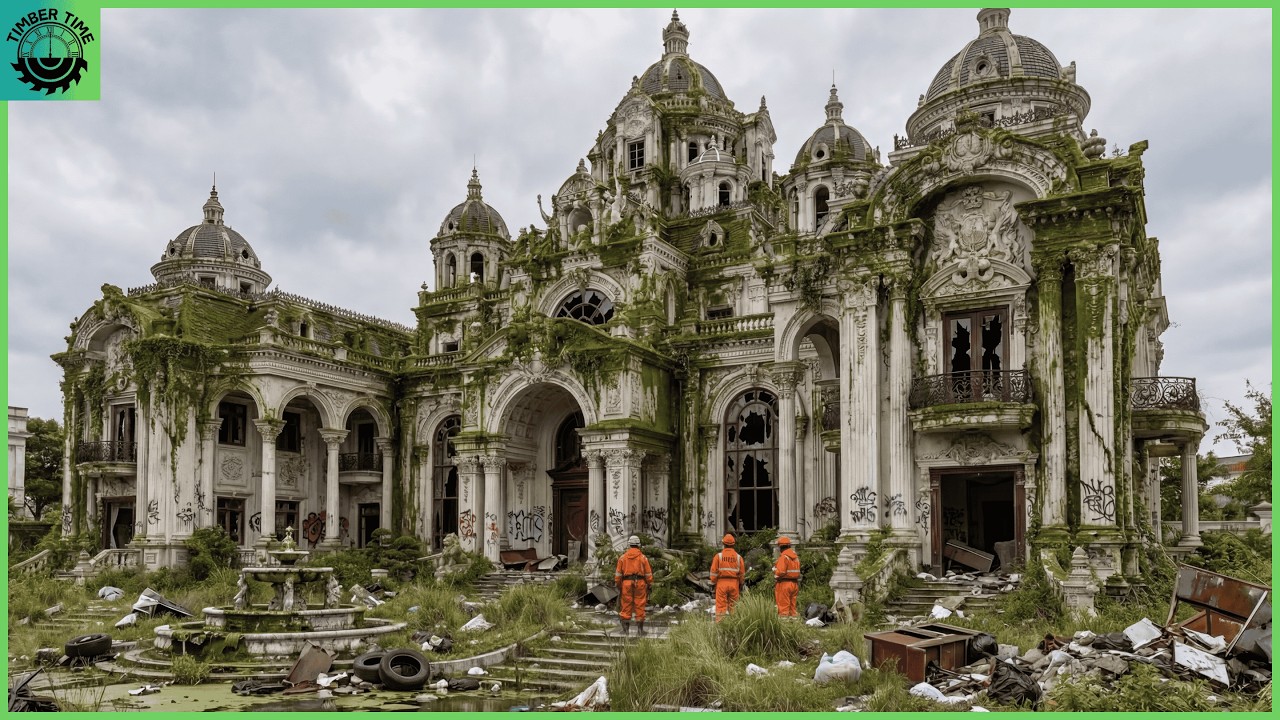 Abandoned European Mansion Renovation Into Luxury Statement Interiors | Part 1