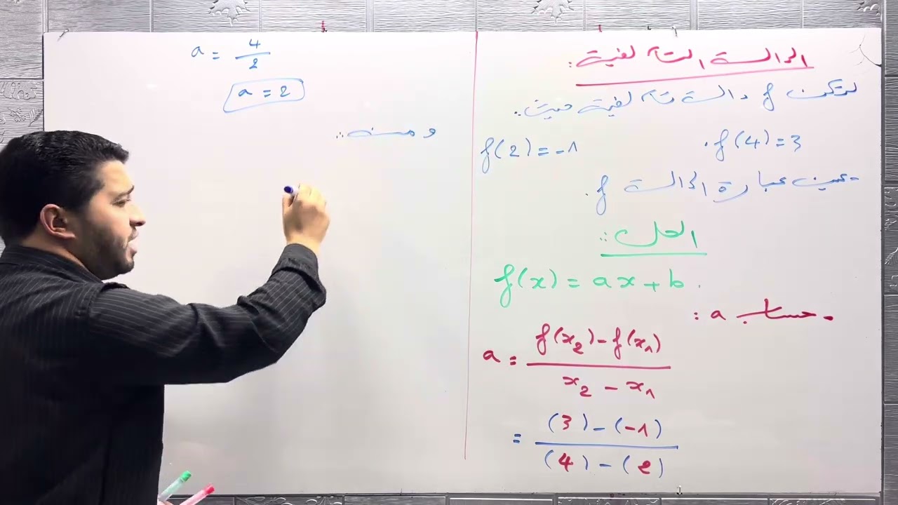 السنة أولى ثانوي : الدالة التآلفية 