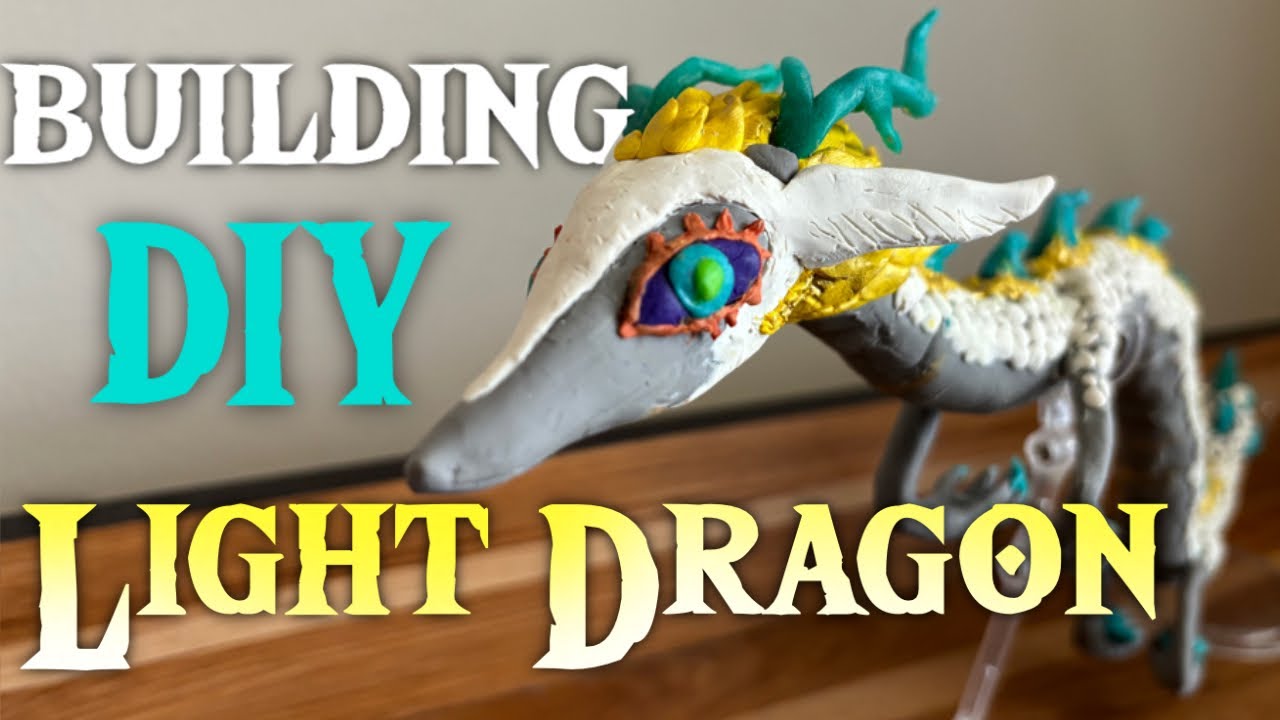 Sculpting a DIY Light Dragon! | TOTK Polymer Clay DIY Craft Tutorial | Zelda Tears of the Kingdom
