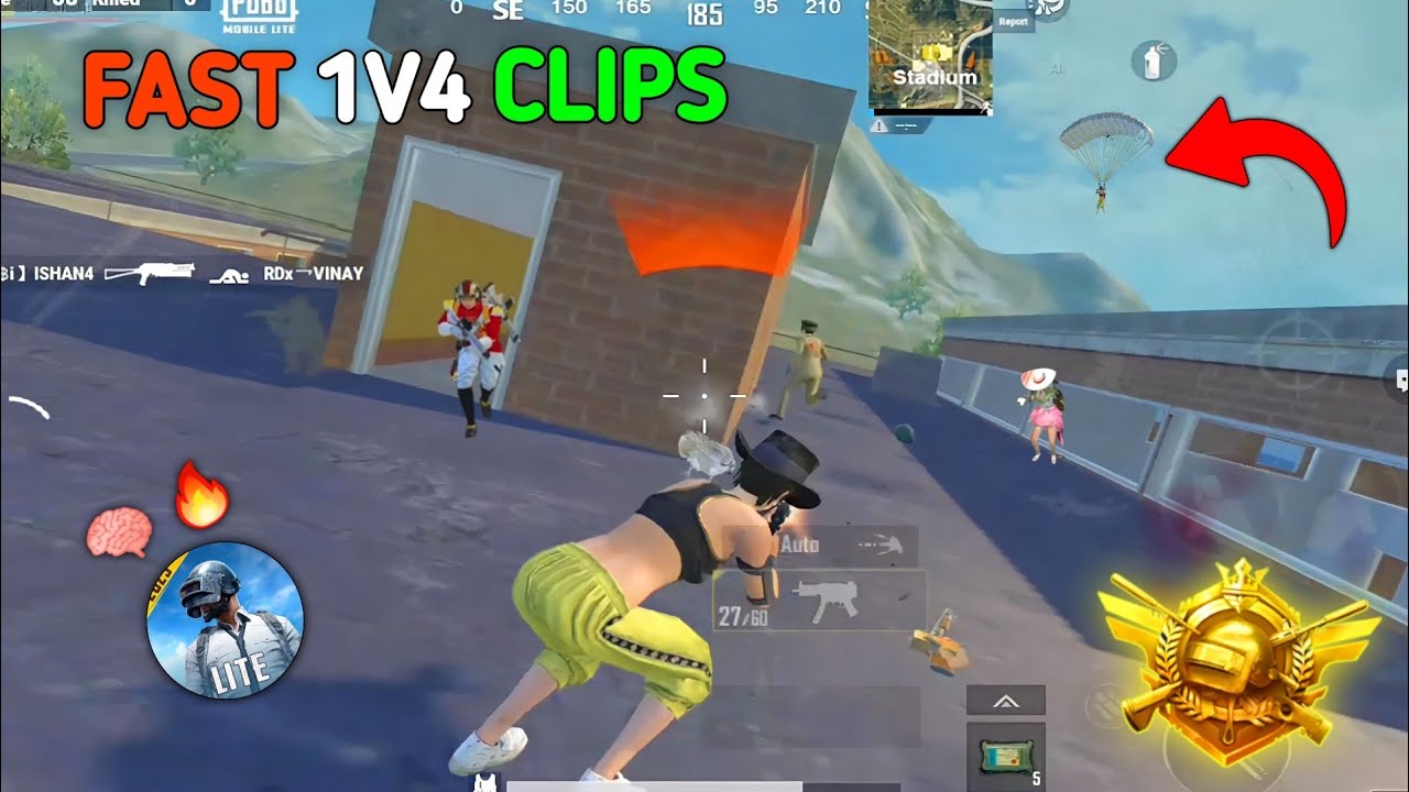 ☠️ FAST 1V4 CLIPS 🧠🔥 1v4 GAMEPLAY PUBG MOBILE LITE BGMI LITE | DELLSO X @LcrMavi1