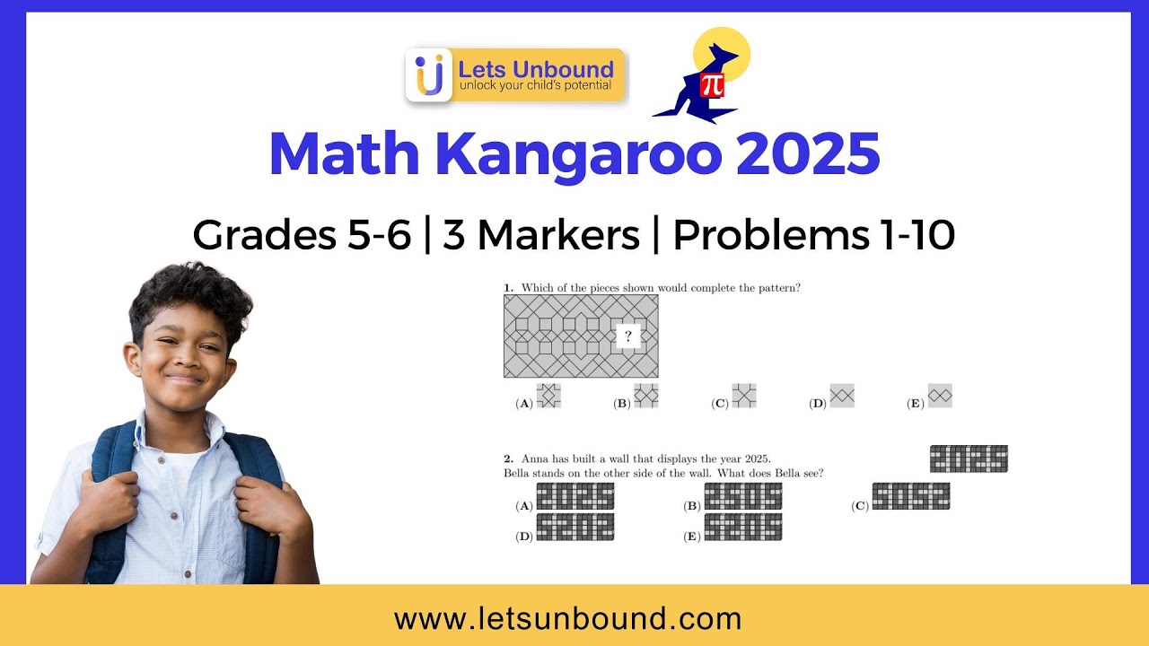 Решения заданий Math Kangaroo 2025 | 3 балла | 5-6 классы #OneShot
