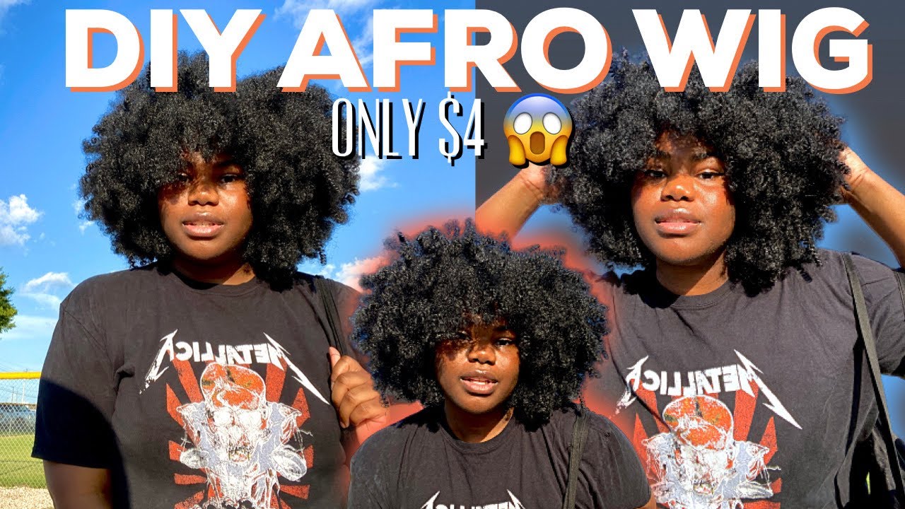 DIY $4 AFRO CROCHET WIG...Perfect Protective Style