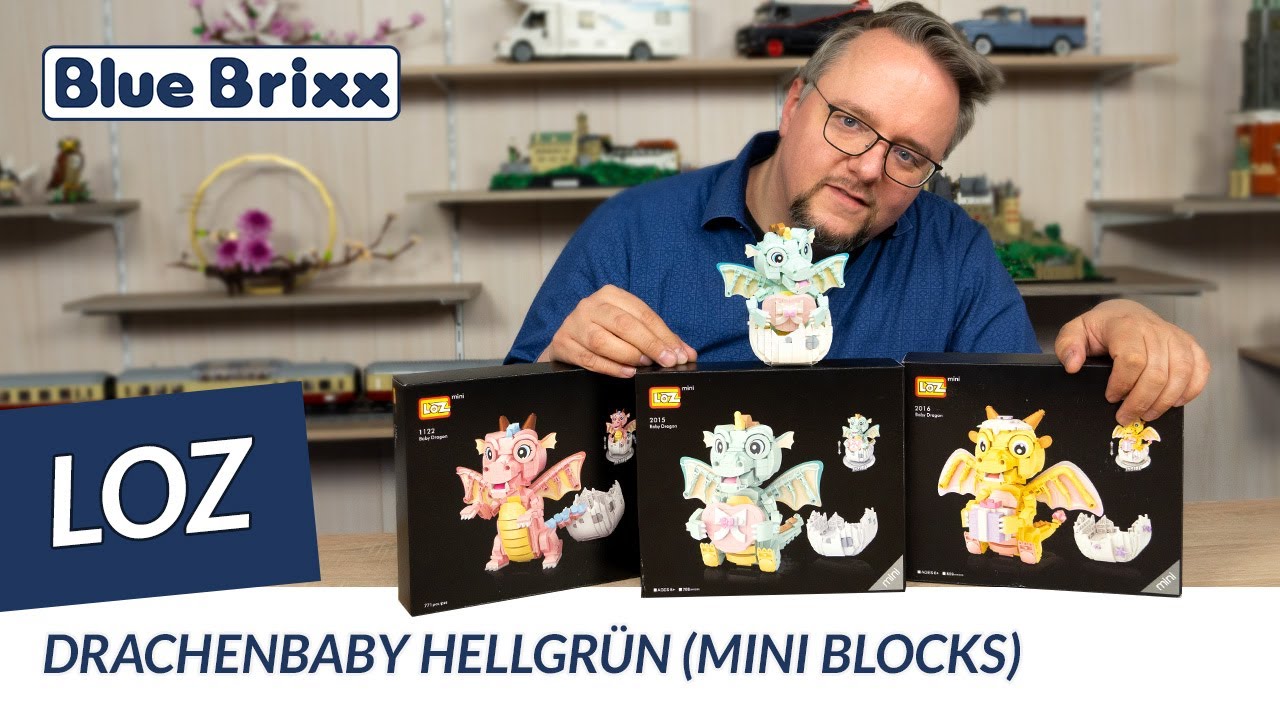Drachenbaby aus Miniblocks von LOZ @ BlueBrixx - eines von vielen für uns entwickelten Sets!