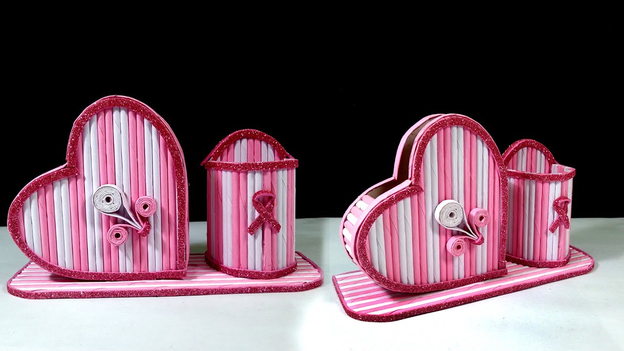 How to make a Mobile holder and Pen Stand |Art and Crafts | All Type Videyos