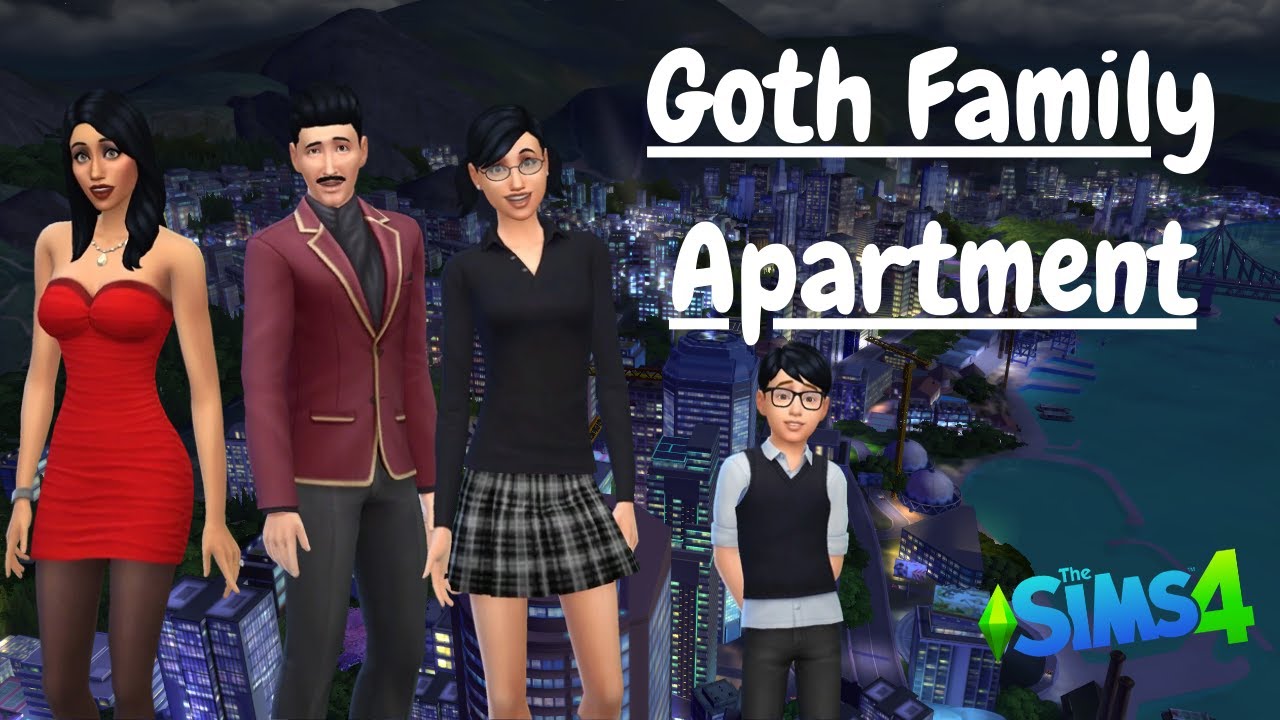 Goth Family Apartment - Sims 4