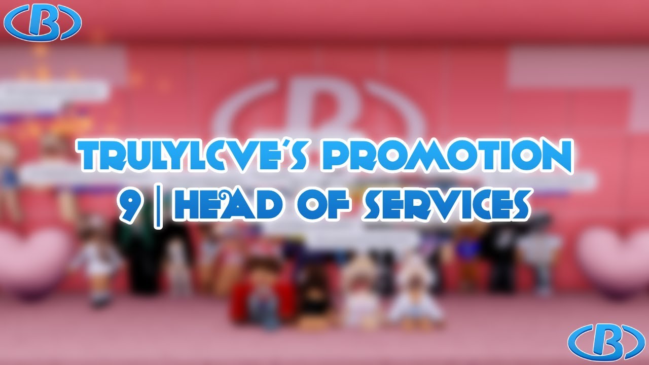 Bloxton Hotels | trulylcve's promotion to rank 9 | Head of Services!