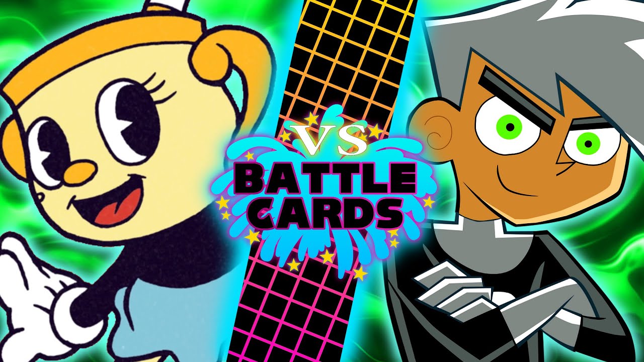Ms. Chalice VS Danny Phantom (Studio MDHR VS Nickelodeon) - VS Battle Cards