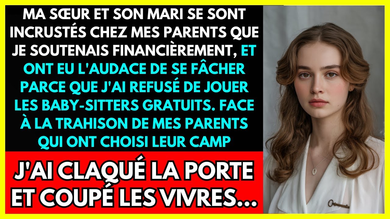MA SŒUR ET SON MARI SE SONT INCRUSTÉS CHEZ MES PARENTS QUE JE SOUTENAIS FINANCIÈREMENT