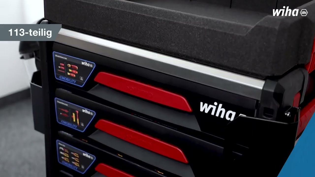 Wiha Workshop trolley set eMobility