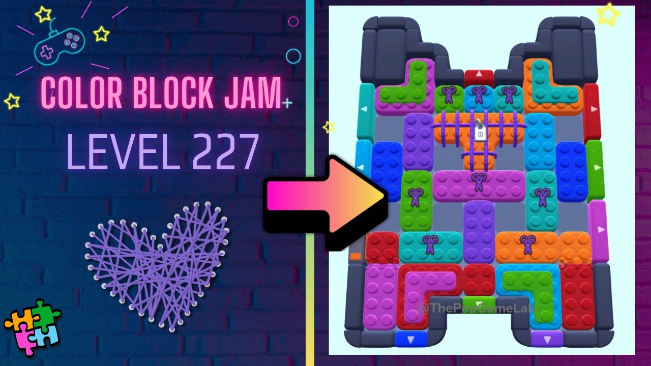 Color Block Jam - Level 227 - Solution Walkthrough