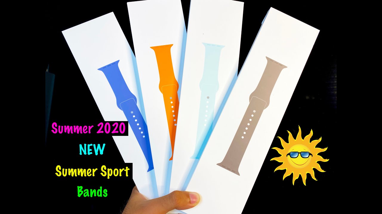 NEW Summer 2020 Apple Watch Sport Bands (ALL Colors!)