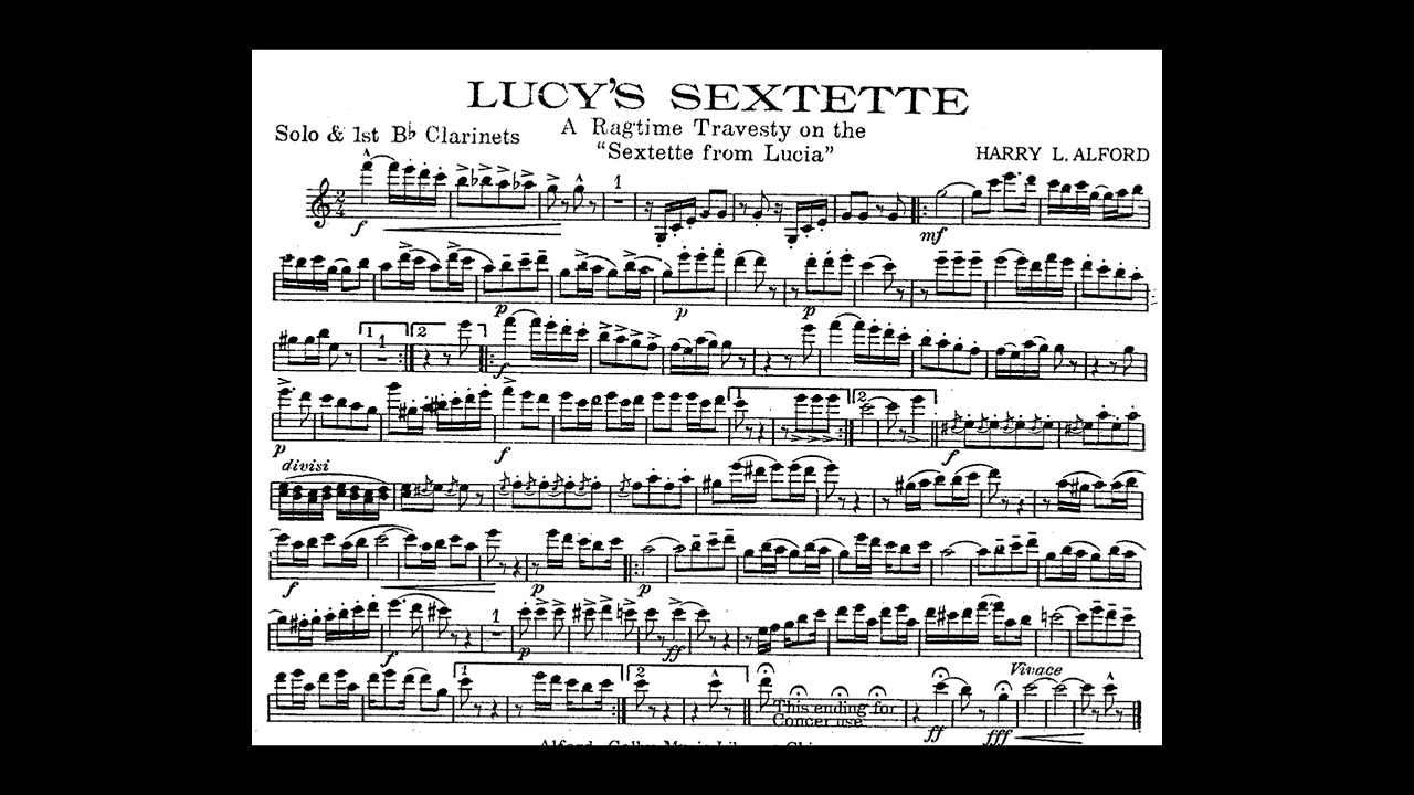 Lucia Sextette - Gaetano Donizetti (Ragtime di Harry.L.Alford)