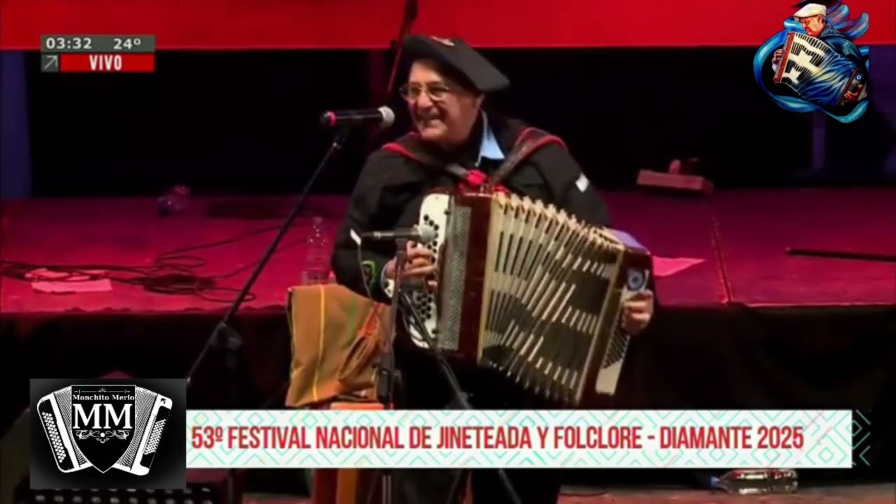 Monchito Merlo | Festival Nacional de Jineteada y Folclore | Diamante 2025 #monchitomerlo #festival