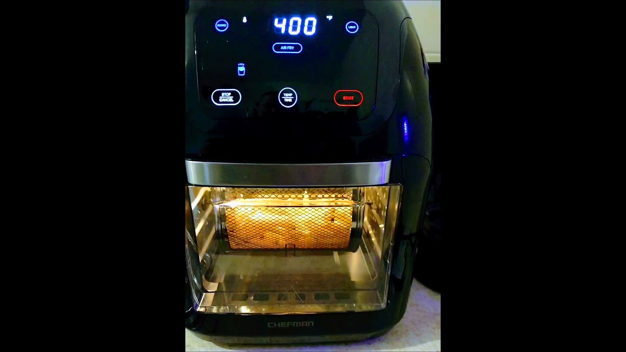 Chefman Airfryer cooking fries //BC