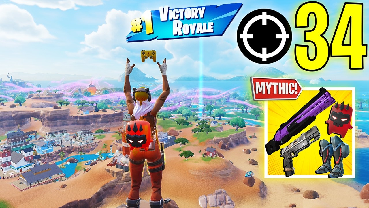 34 Elimination Solo Vs Squads Gameplay 