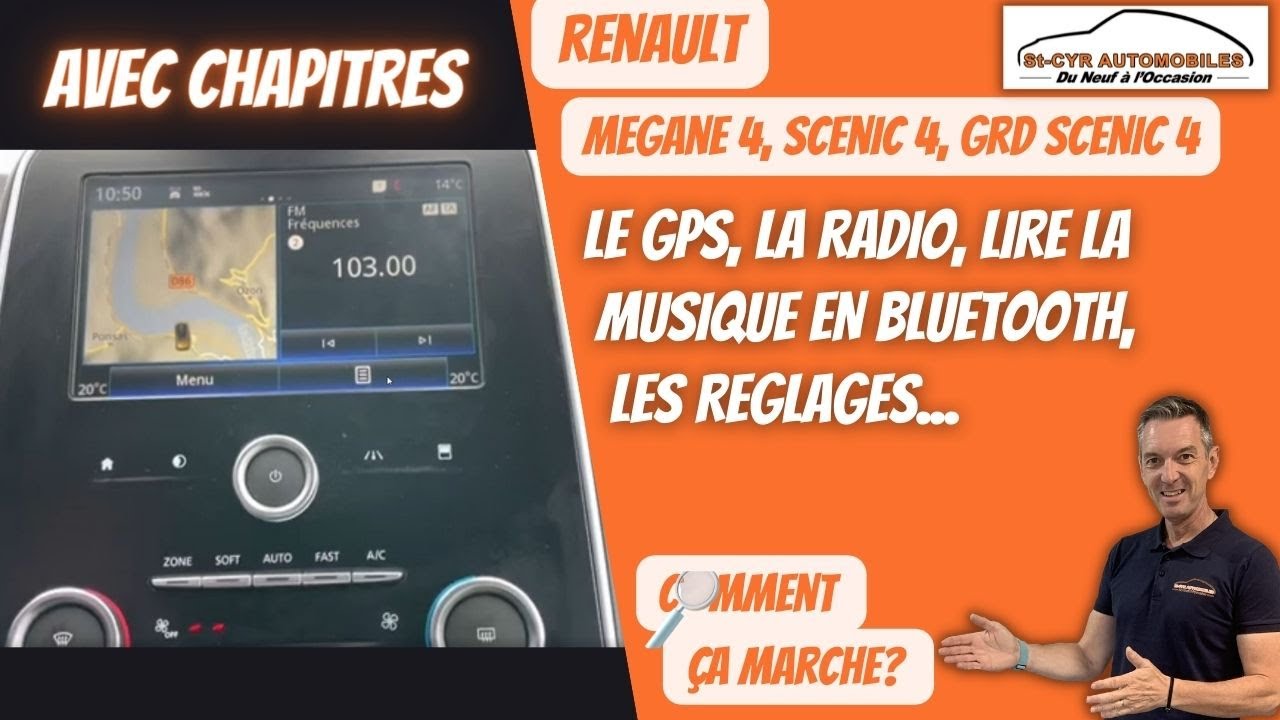 Renault Rlink Guide complet GPS, radio, param&egrave;tres essentiels&hellip;Megane 4, Scenic 4 , Grand Scenic 4...