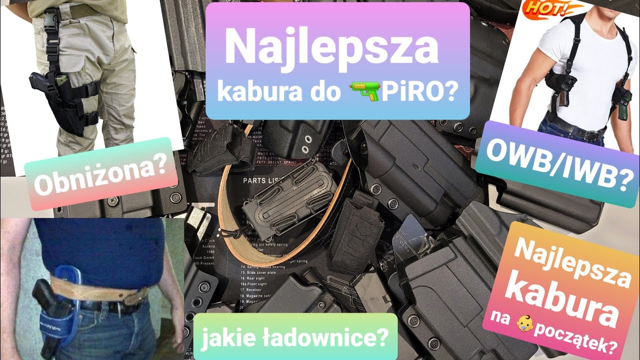 Najlepsza kabura do 🔫Piro, do noszenia? Jaką wybrać? Czy obniżona ma sens? A może Appendix? Poradnik