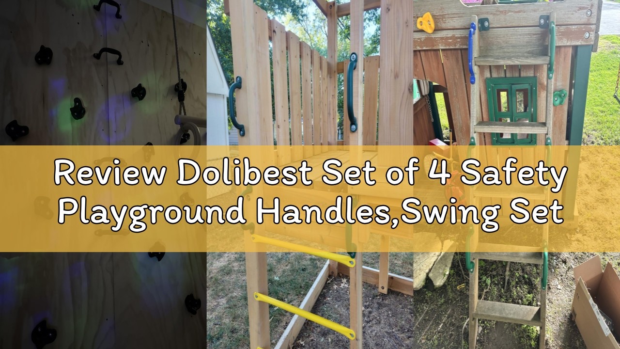 Review Dolibest Set of 4 Safety Playground Handles,Swing Set Kids Safety Hand Grips for Playset, Cli