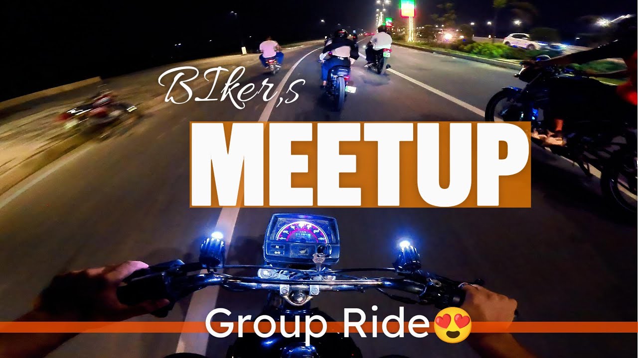 Biker's meetup done 😍❤️enjoy the night ride