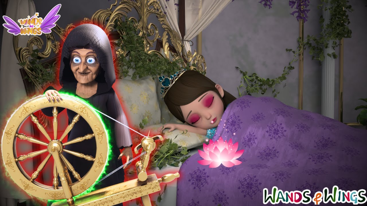 Sleeping Beauty Princess | The Famous Princess Tales + Magical Shoes | Kids Rhymes | Wands And Wings