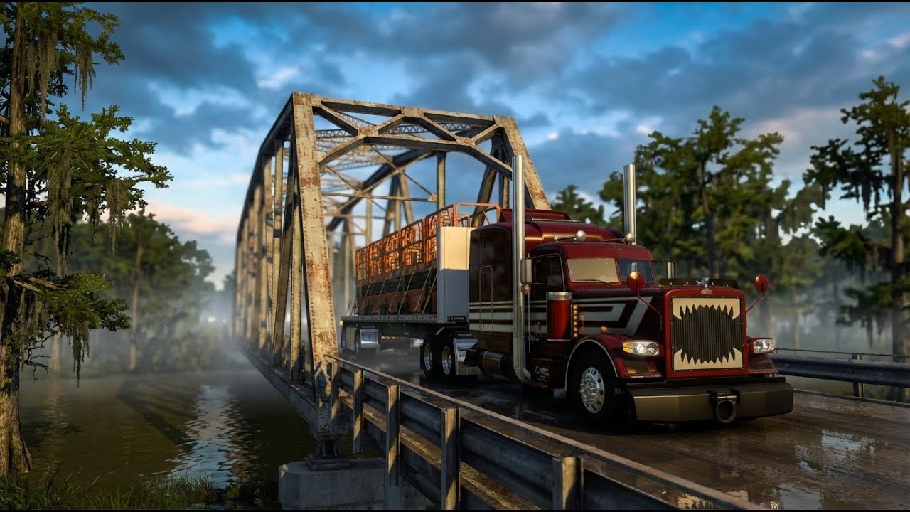 Louisiana Trucking: Delivering to the State Capitol |Houma to B. Rouge| #americantrucksimulator 1.57