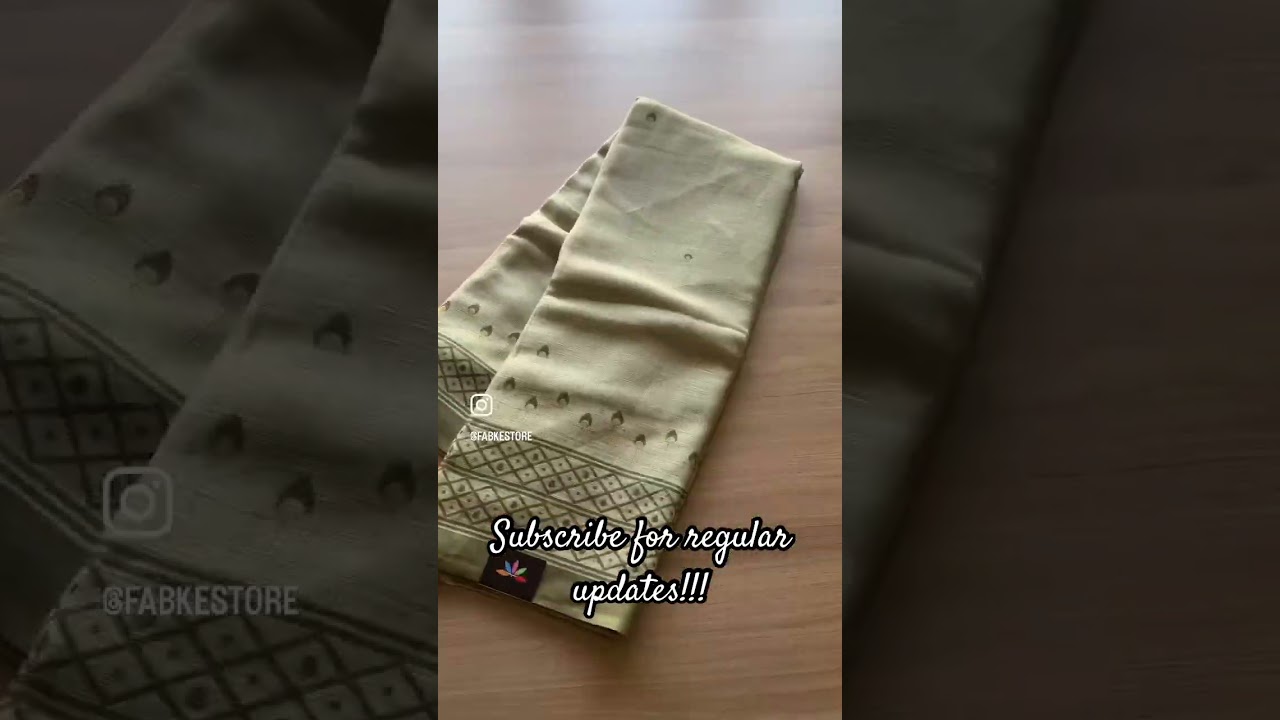 Printed Fine Linen Sarees | Shop on www.fabk.in #fabksarees #linensarees