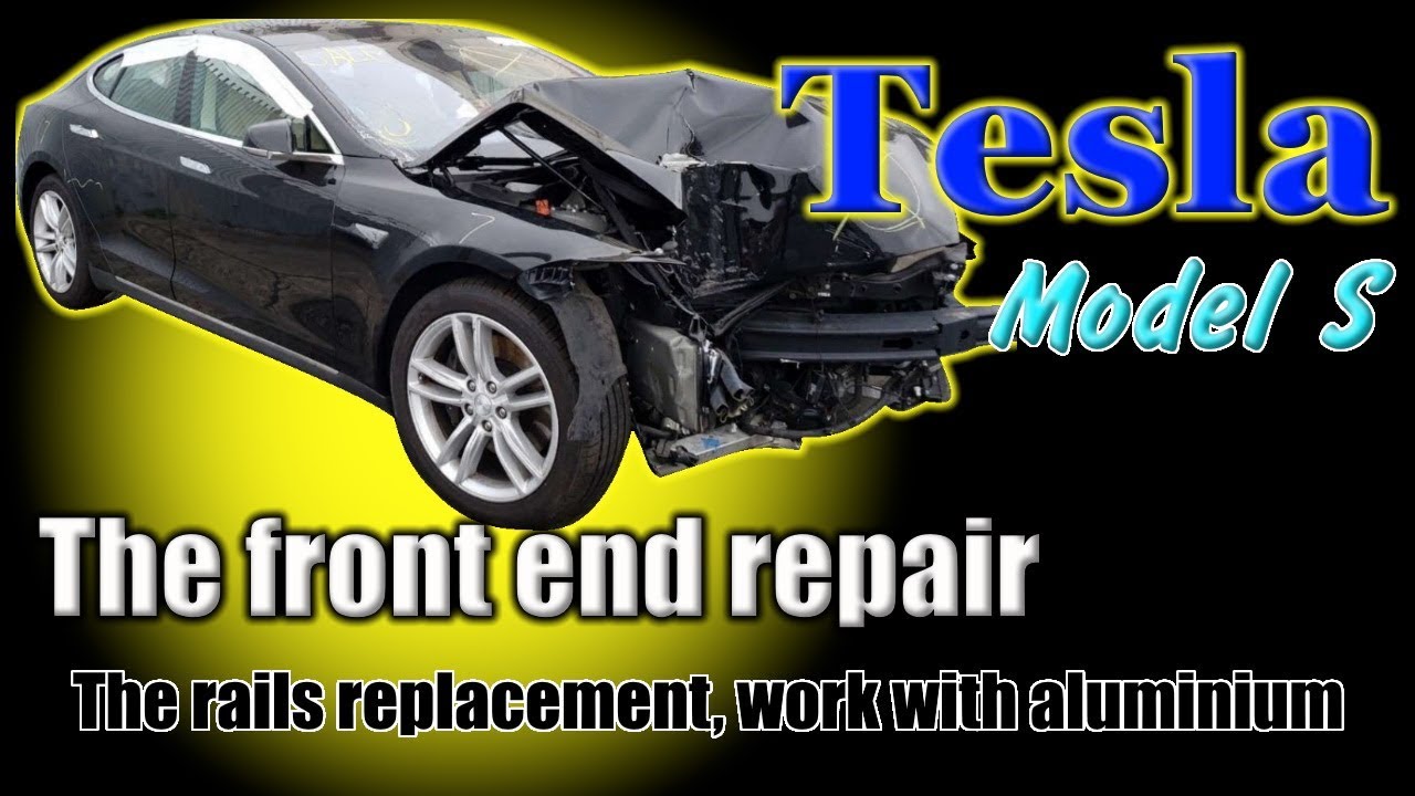 Tesla Model S. Body repair. Ремонт кузова.