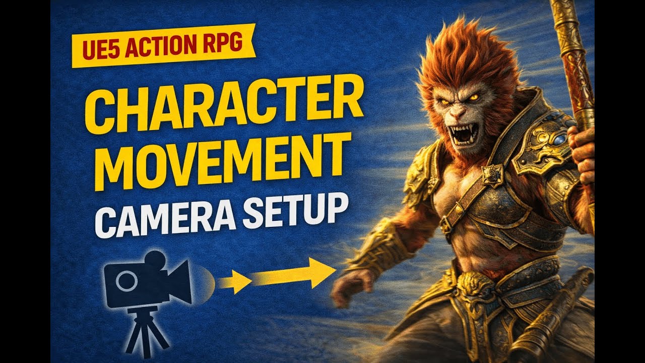 Урок по созданию экшен-RPG на Unreal Engine 5 №8 — Движение персонажа и функциональность камеры (...