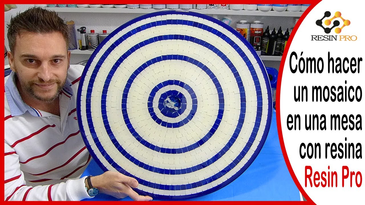 Cómo hacer un mosaico en una mesa con resina Resin Pro
