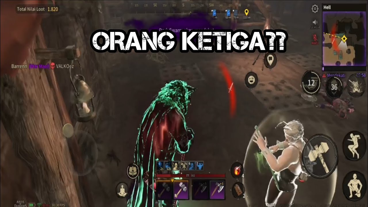 BUILD TERBARU+GAMEPLAY BARBARIAN🐢 HELL MODE|ABYSS OF DUNGEONS