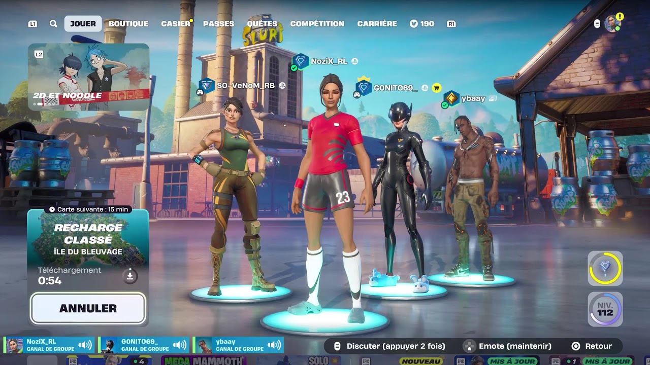 Live chill fortnite recharge  PS5/FR