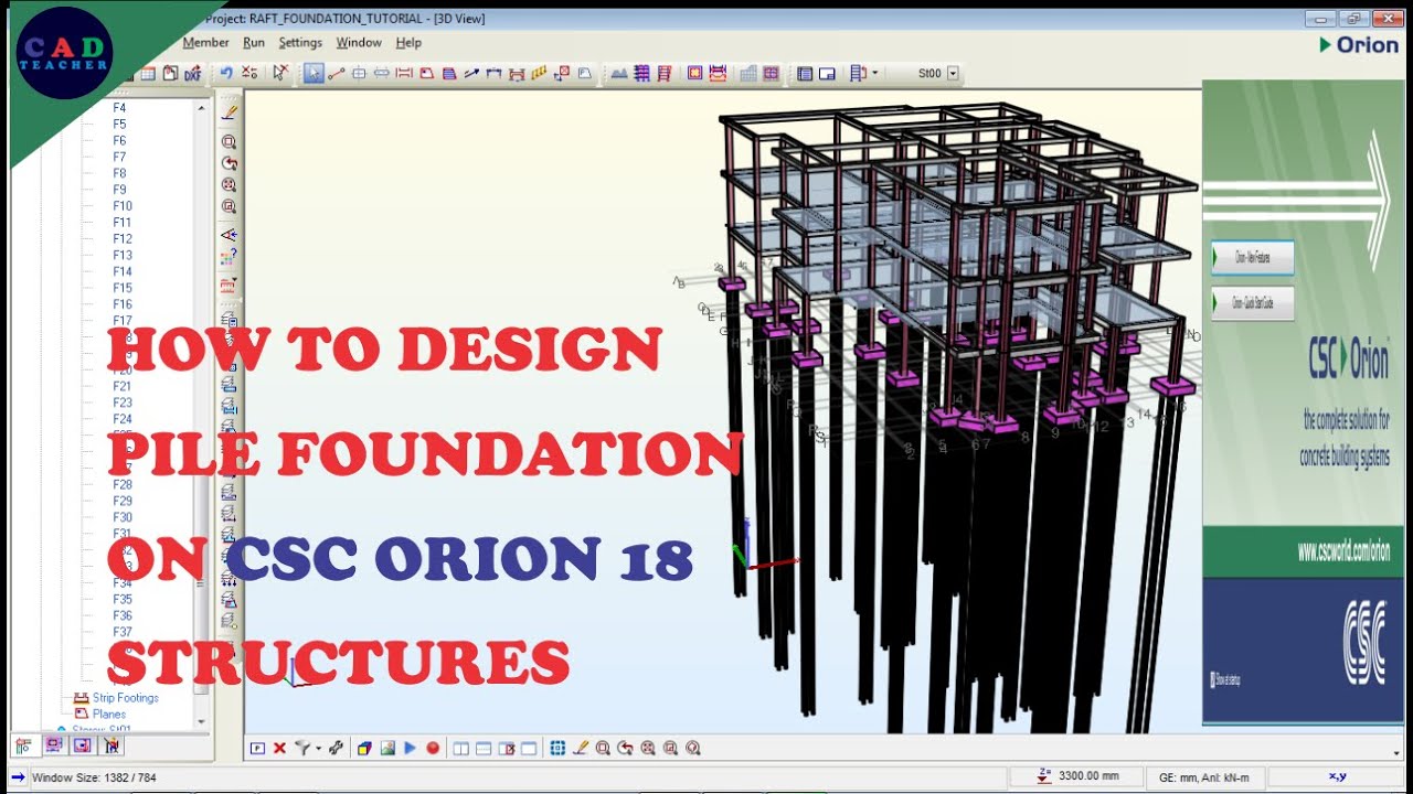 ORION 18 TUTORIAL HOW TO DESIGN PILE FOUNDATION