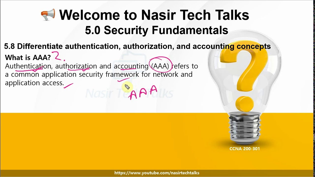 CCNA 200 301 | CCNA Bangla | Differentiate Authentication Authorization & Accounting (AAA) Concepts