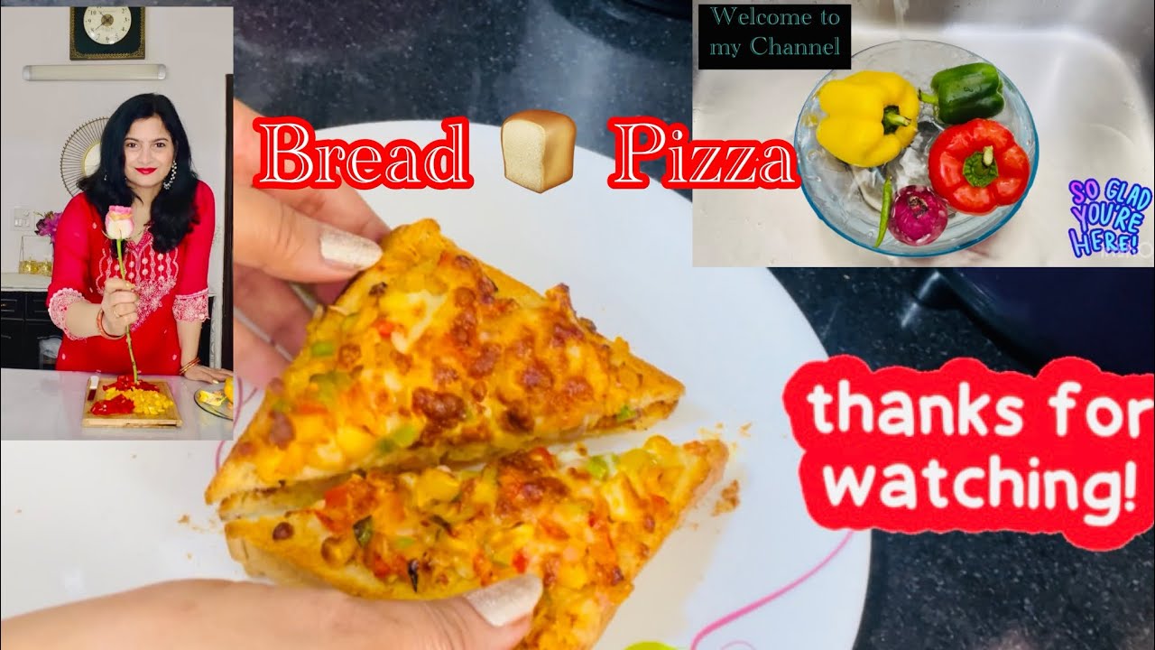 Bread Pizza Recipe 😋 Pizza craving? Bread hai na boss! 😎🍞🍕” #foodvlog #firstvlog #subscibenow #trend